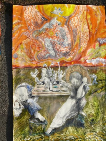 2024 connecting the field 100 x 70 cm juli 2024